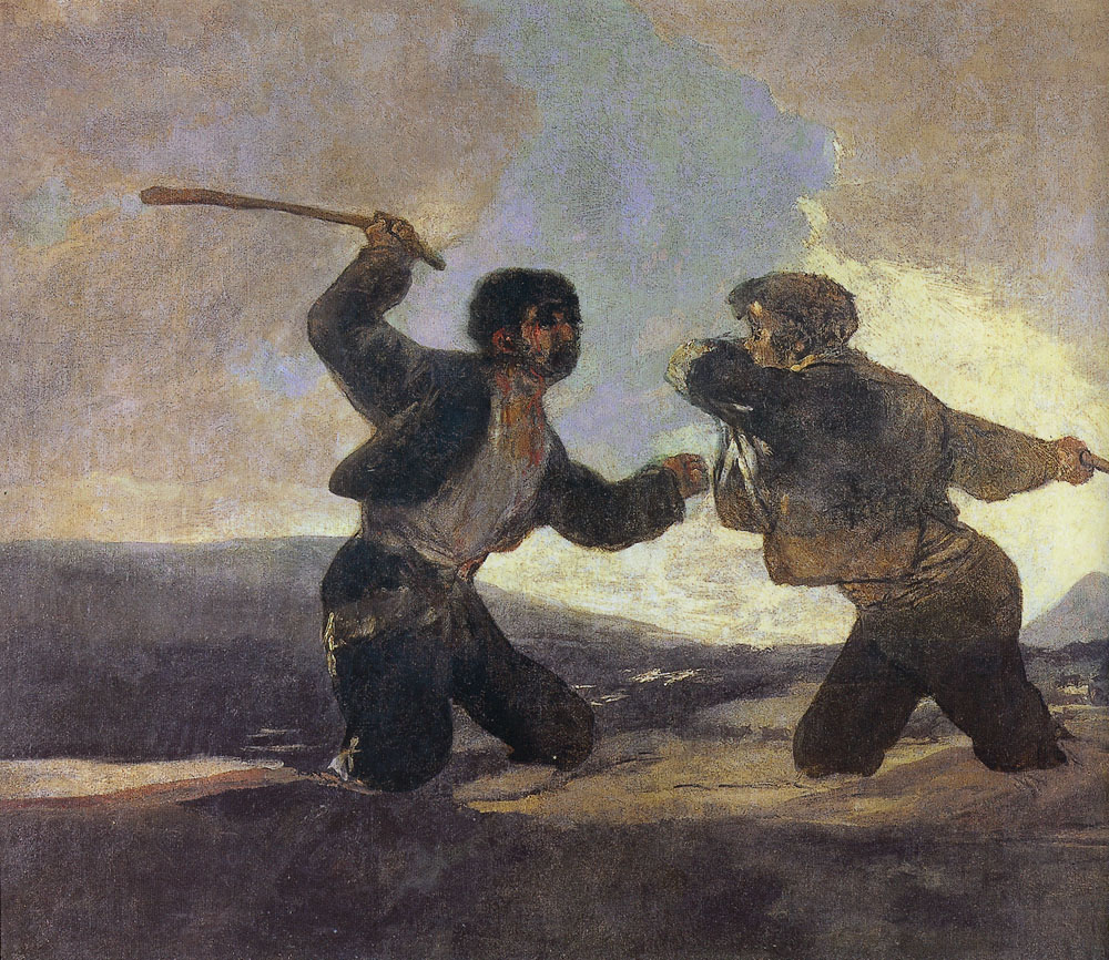 Goya's Dual to The Death with Cudgels — Enrique Flores-Galbis